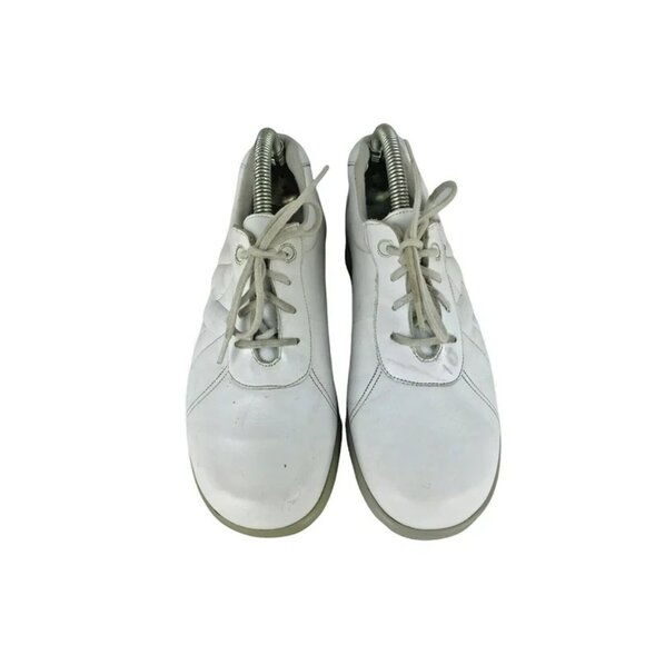Munro Womens American White Leather Casual Lace Up Sneaker Shoes Size US 6 M - Picture 6 of 10